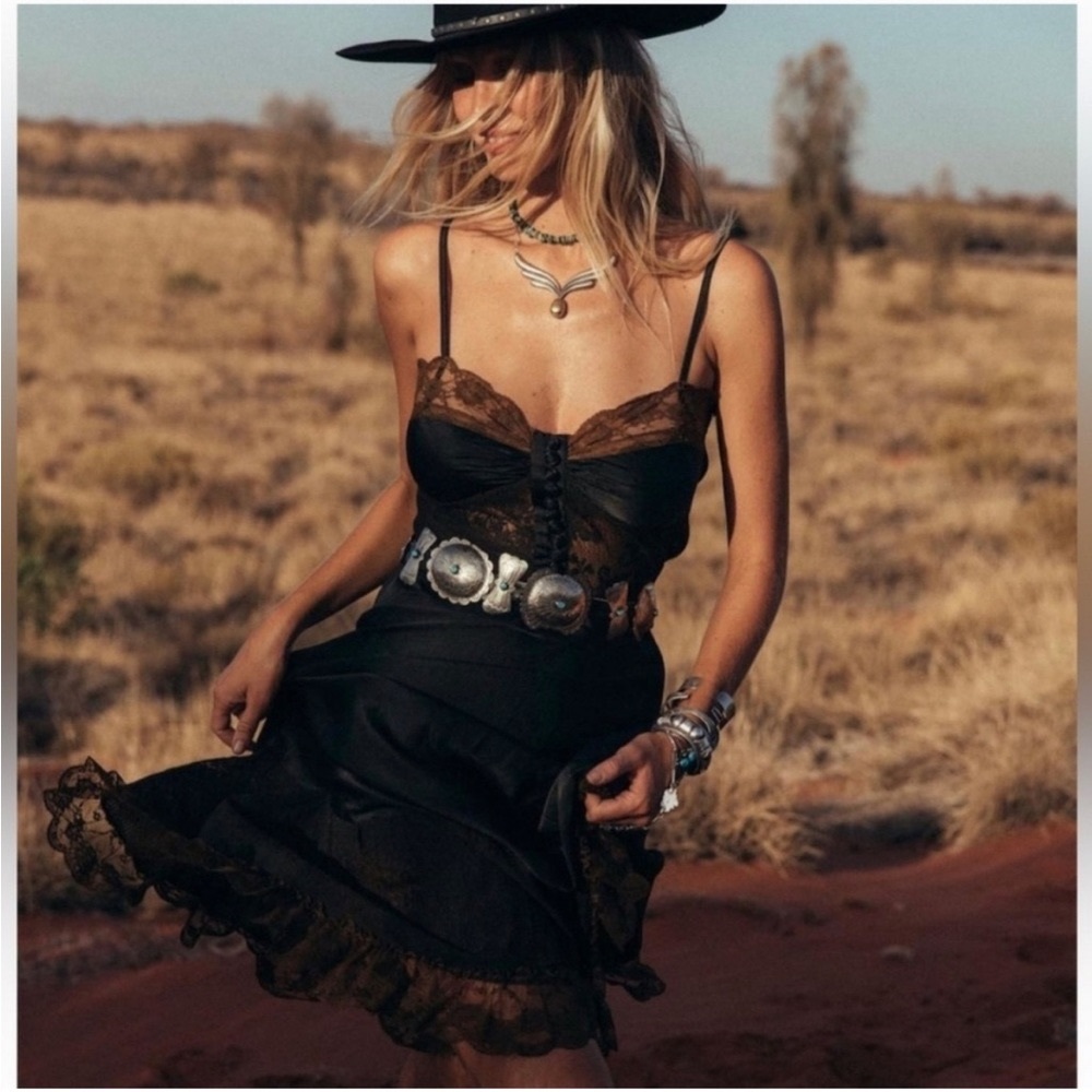 Chasing Unicorns Black Lace Dress
